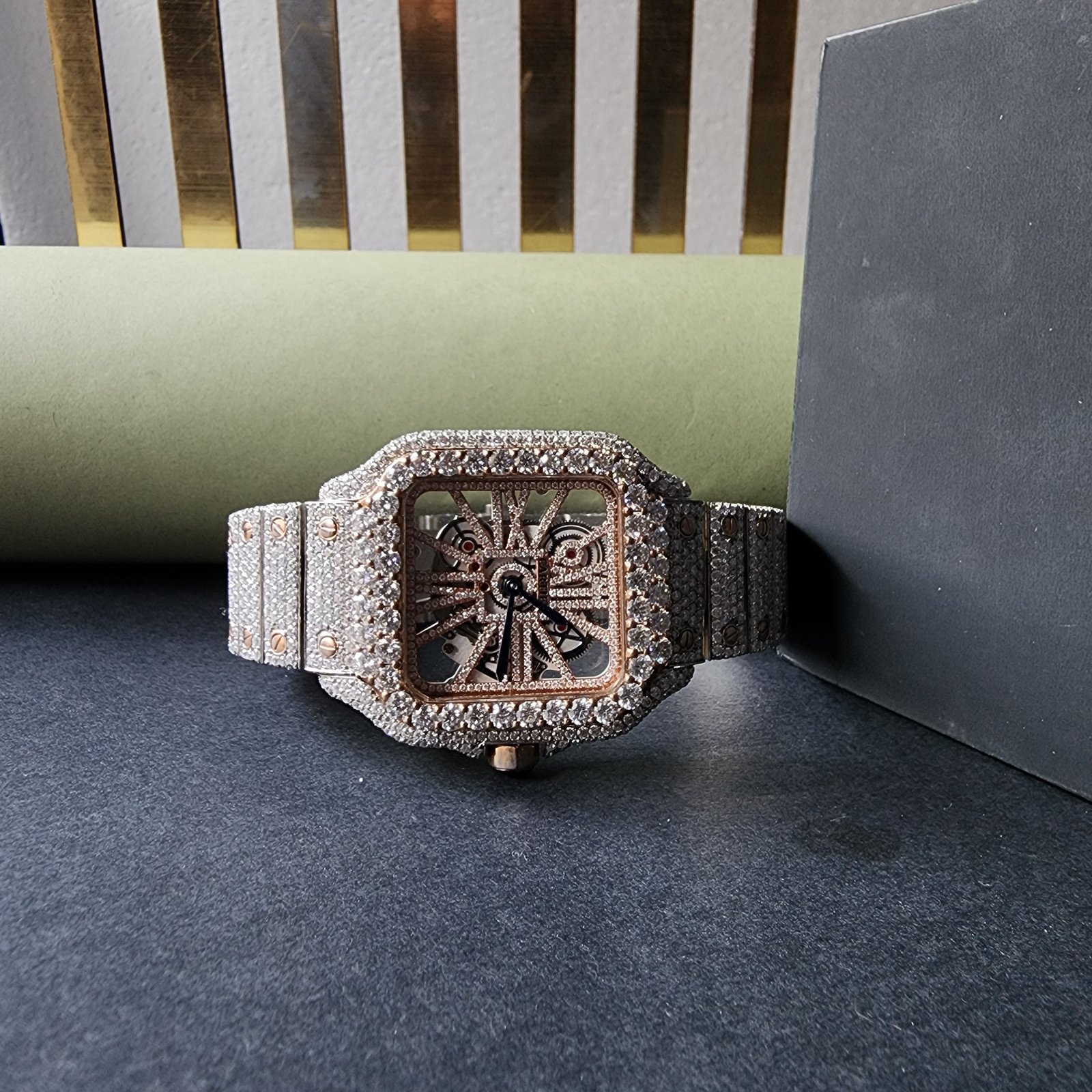 Custom Full Iced Out Diamond Watch