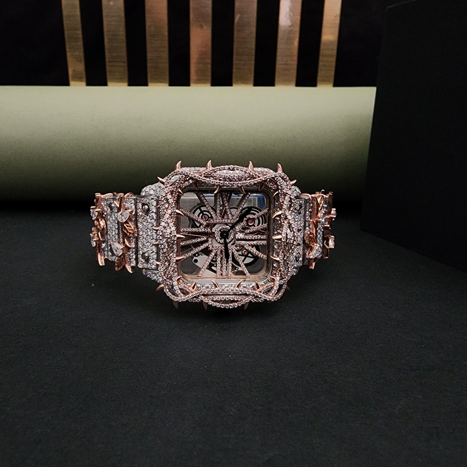 Iced Out Full Throne Unique Diamond Watch