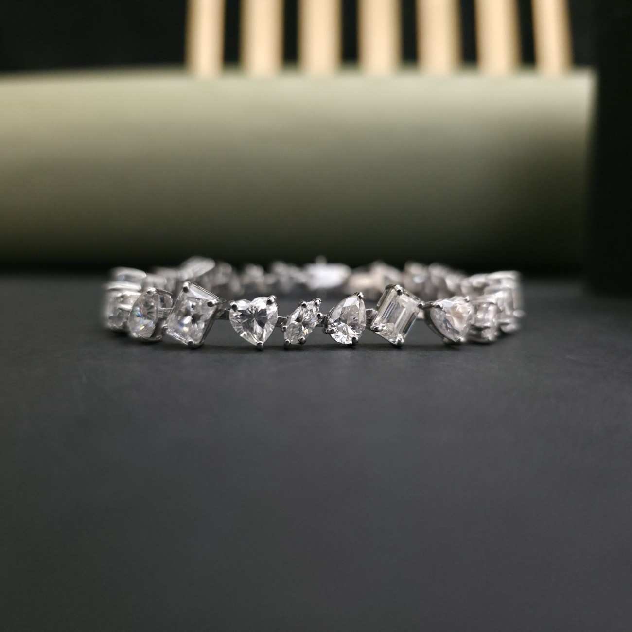 Multiple Diamond Stone Elegant Diamond Bracelet
