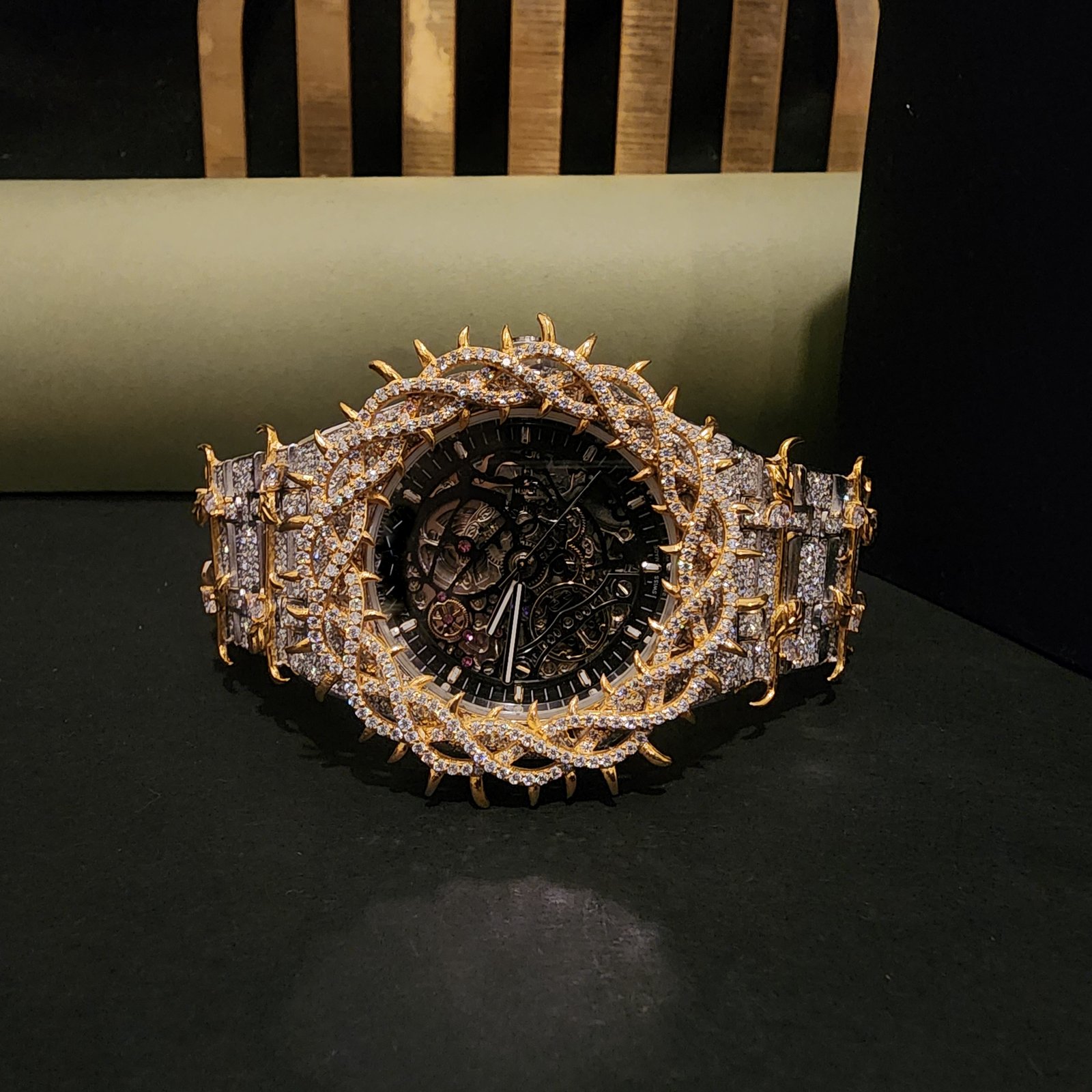 Premium Full Throne Iced Out Diamond Watch
