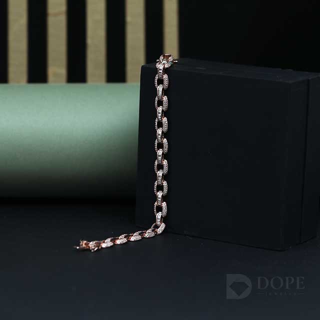 Classic Unisex Cuban Diamond Bracelet