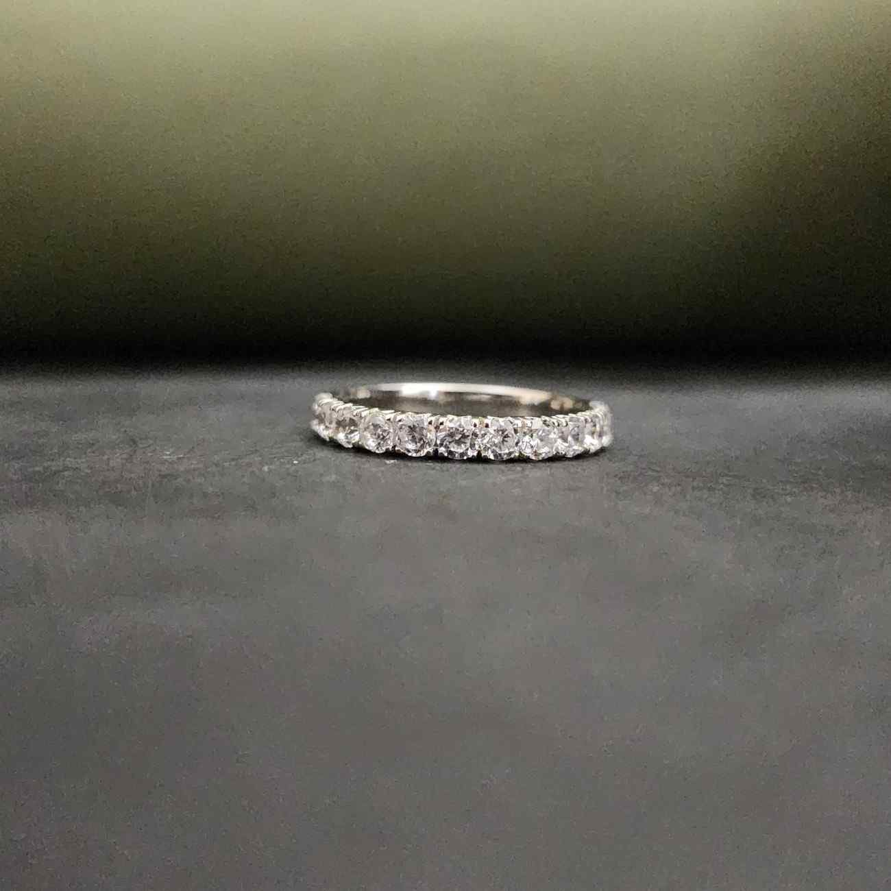 Exclusive Round Cut Eternity Diamond Band Alternate View
