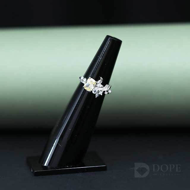 Fancy Yellow Radiant Cut Multi Lab Grown Diamond Ring