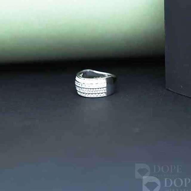 Multi Rows Pave Style Eternity Lab Grown Diamond Ring Alternate View