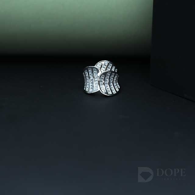 Modern Baguette Cut Row Lab Grown Diamond Ring Alternate View