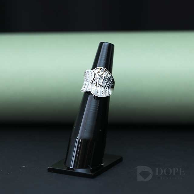 Modern Baguette Cut Row Lab Grown Diamond Ring