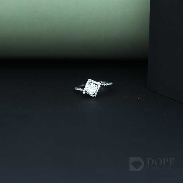 Round Cut Lab Grown Pointer Diamond Ring Alternate View