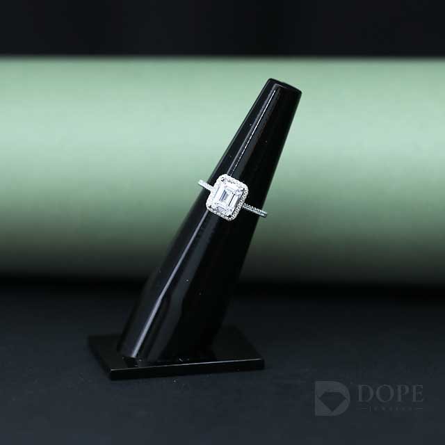 Emerald Cut Lab Grown Diamond Engagement Ring