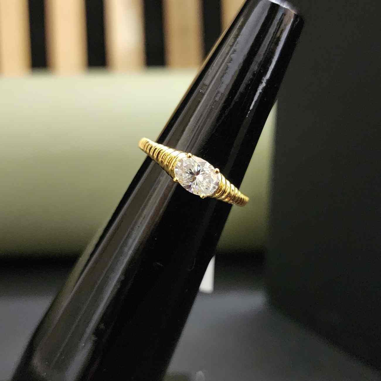 Elegant Oval Cut Lab Grown Diamond Ring For Her