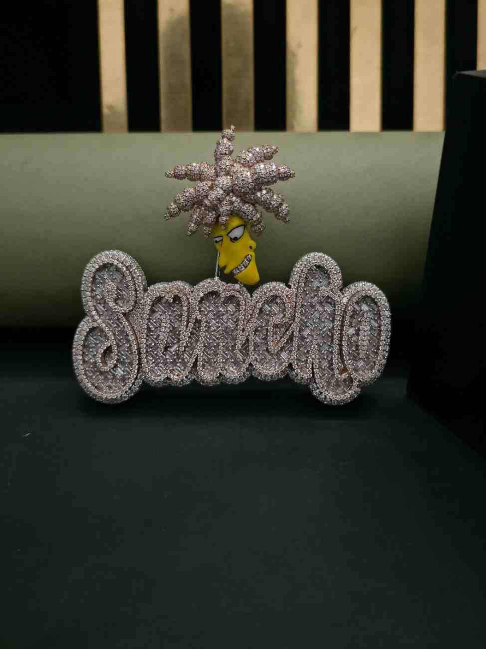 Customized Name Iced Out Hip Hop Diamond Pendant