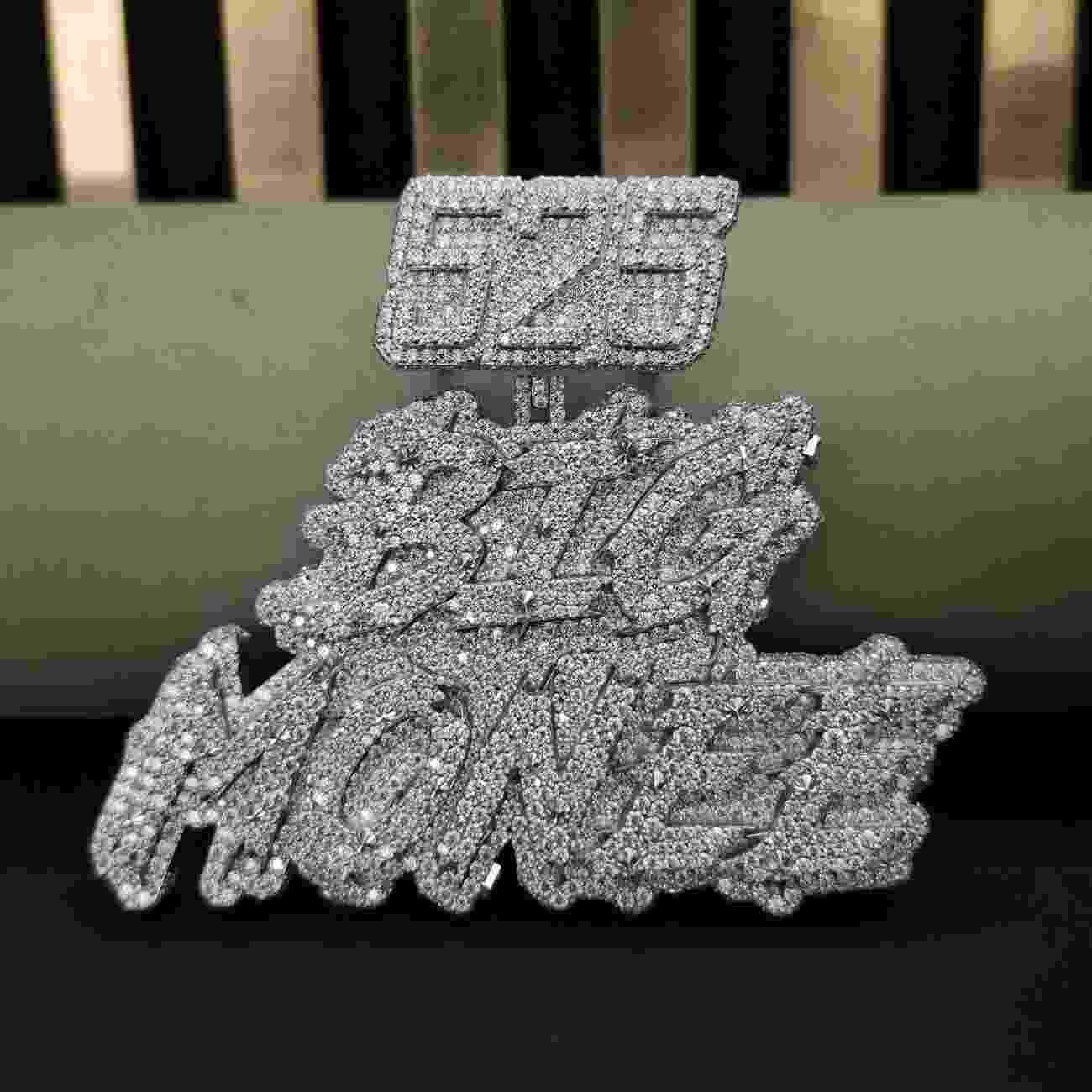 Customized Name Hip Hop Fully Iced Out Diamond Pendant