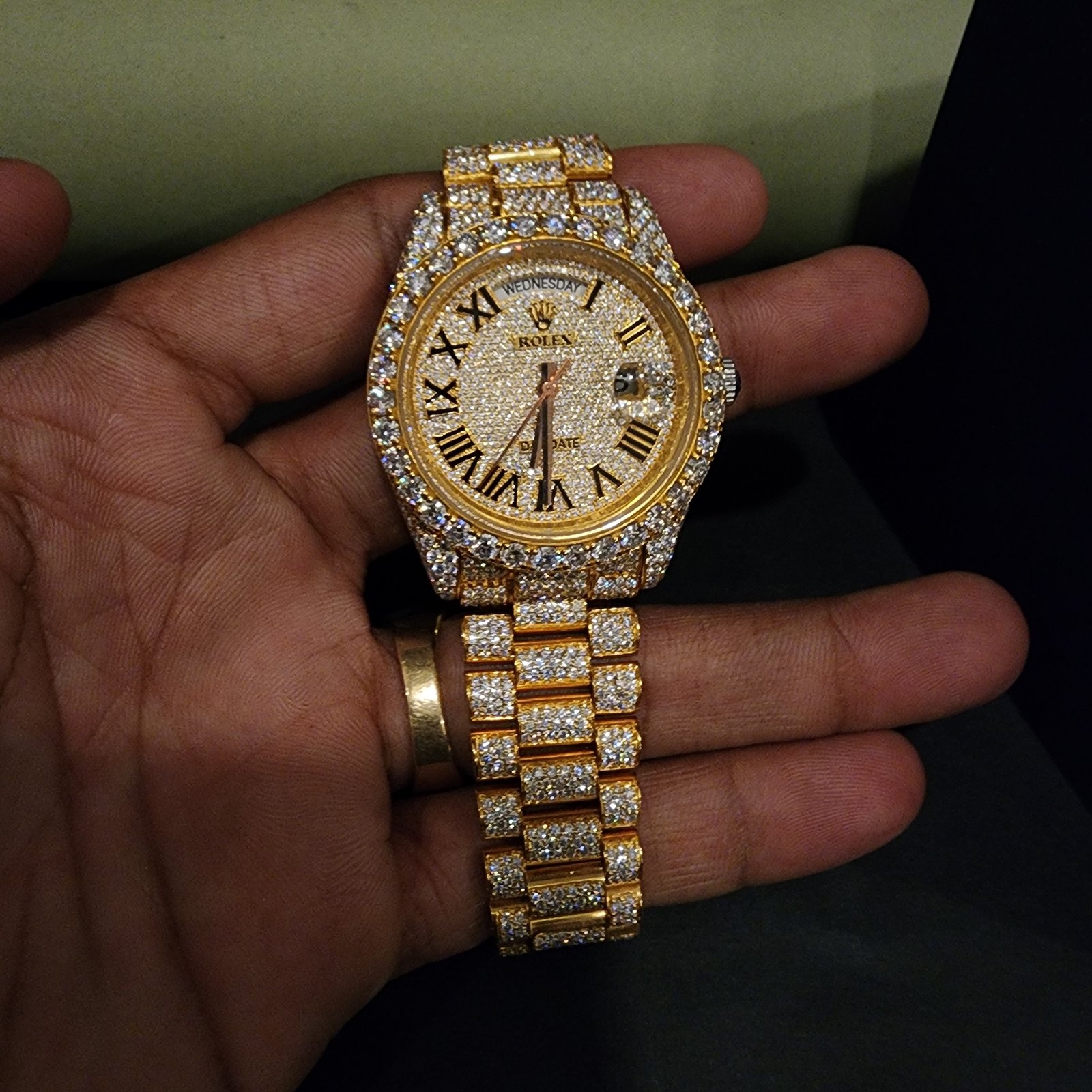 Men's Luxury Custom Full Iced Out Diamond Watch Alternate View