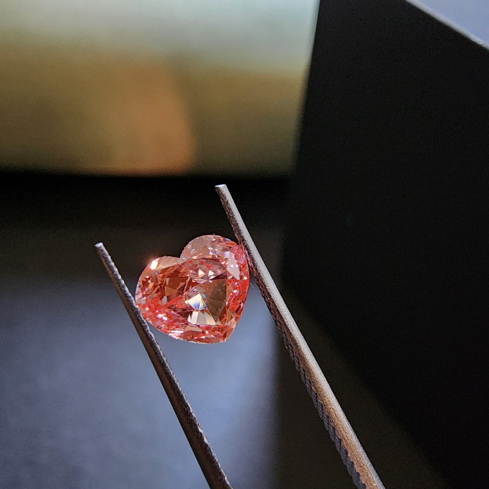 1.01CT Cute Heart Shape CVD Lab Grown Filled Diamond IGI Certified