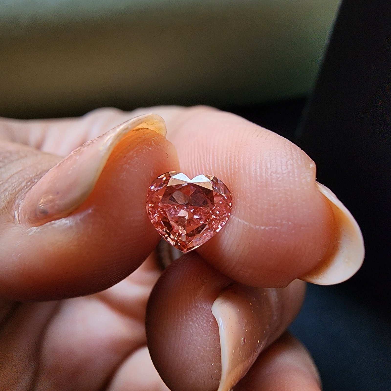 1.01CT Cute Heart Shape CVD Lab Grown Filled Diamond IGI Certified Alternate View