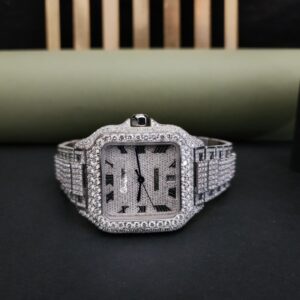 Luxury Diamond Watch Full Iced Moissanit