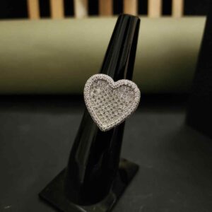 Best Trending Heart Shape Design Hip Hop Ring