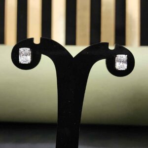 Elegant Radiant Cut Unique Earring