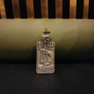 Personalized Hip Hop DREAM GHASERS Pendant Moissanite Studded Statement Jewelry