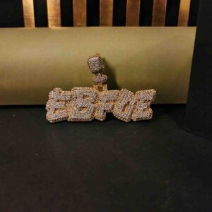 Moissanite Diamond EBFOE Hip Hop Pendant For Gift