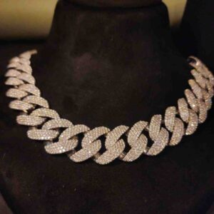 Full Iced Out Miami Cuban Chain For Hip Hop Jewelry