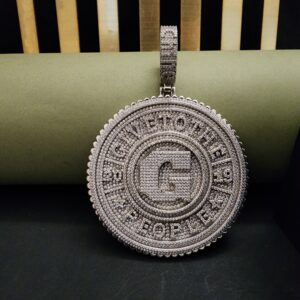 Full Iced Out Hip Hop Pendant Moissanite Diamond Pendant