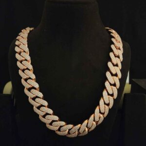 Trendy Full Iced Out Cuban Chain for Hip Hop Jewelry