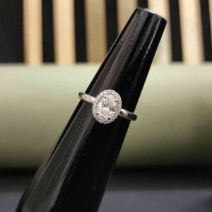 Stunning Trendy Oval Cut Moissanite Engagement Ring