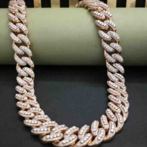 Full Iced Out Cuban Chain for Hip Hop Jewelry