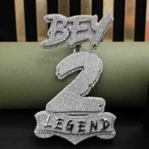 Iced Out 2 Number Pendant