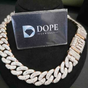 Elegant Full Iced Out Cuban Chain Hip Hop Jewelry